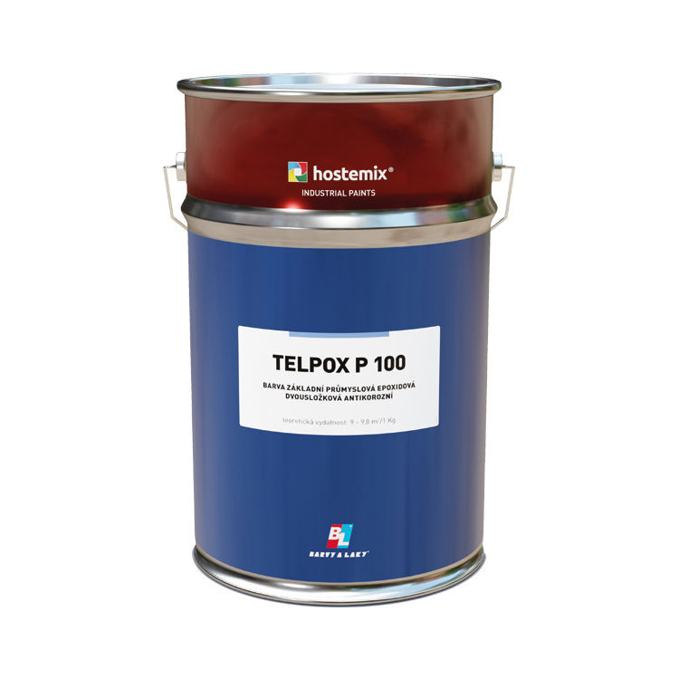 Telpox P 100 základní průmyslová dvousložková barva na kov, 0110 šedá