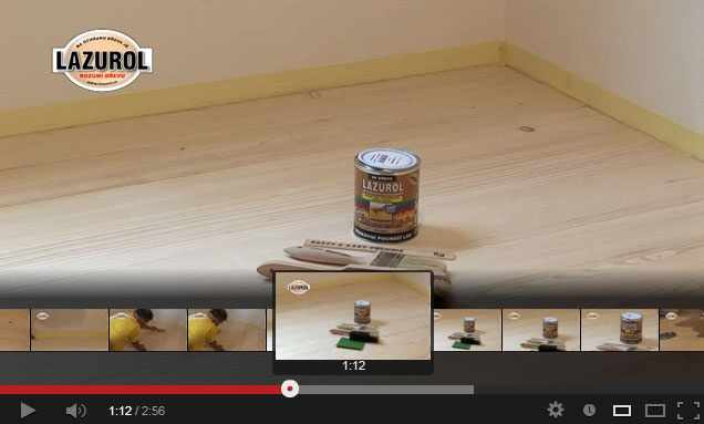 Nátěry na dřevěné podlahy | video