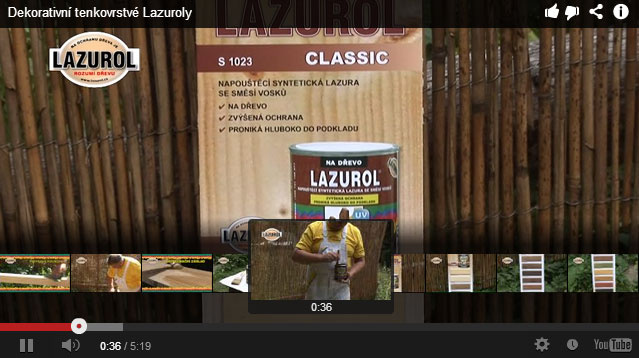 Dekorativní tenkovrstvé lazury | video