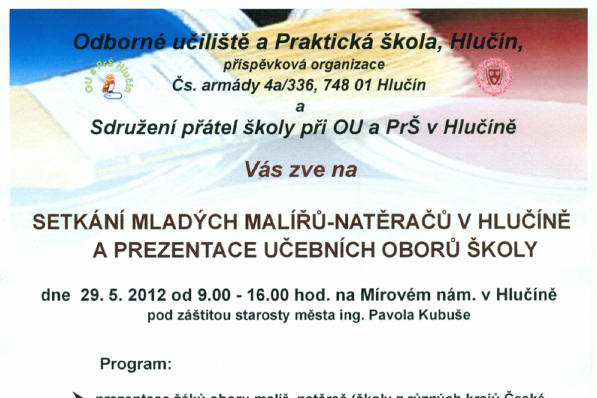 Setkání mladých malířů-natěračů v Hlučíně dne 29.5.2012