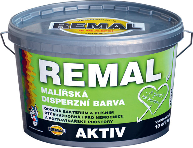 Malířský nátěr odolný bakteriím a plísním REMAL AKTIV