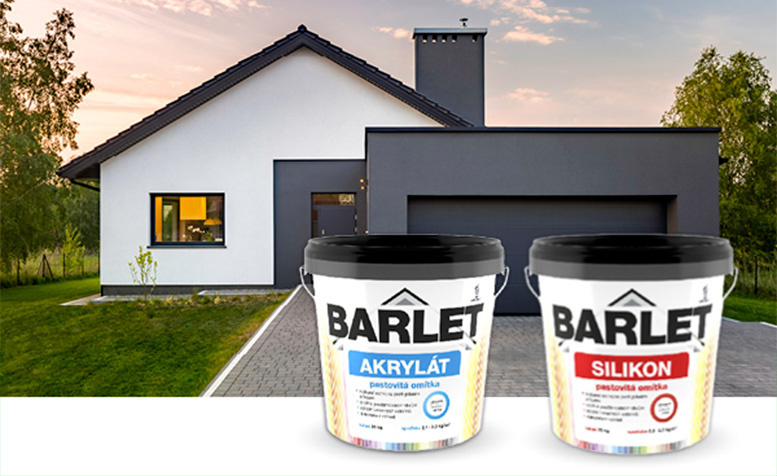 BARLET akrylátové a silikonové omítky s 35% slevou!