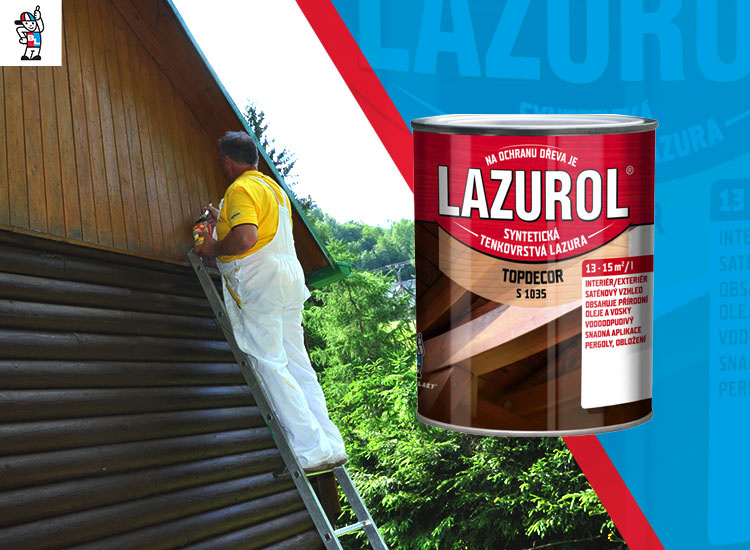 Natírání palubek a dřeva s TOP Decor S1035