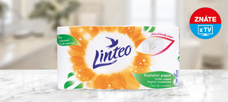Bezkonkurenčné nejlevnější 3vrstvý toaletní papír Linteo