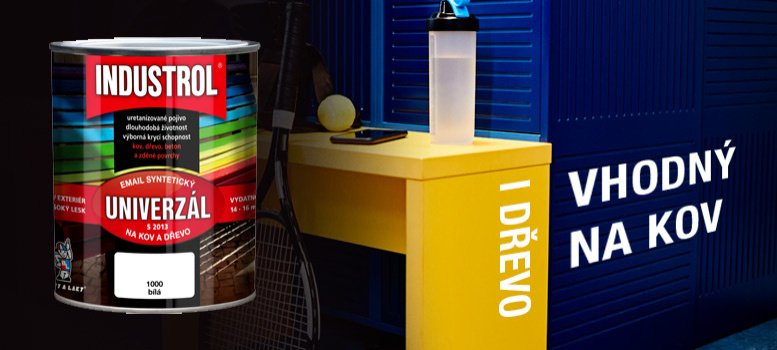 INDUSTROL je vhodný na dřevo i kov