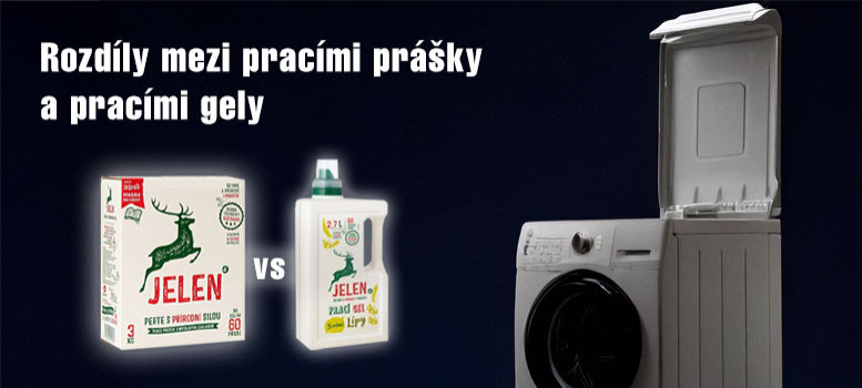 Zjistěte rozdíly mezi pracími prášky a pracími gely