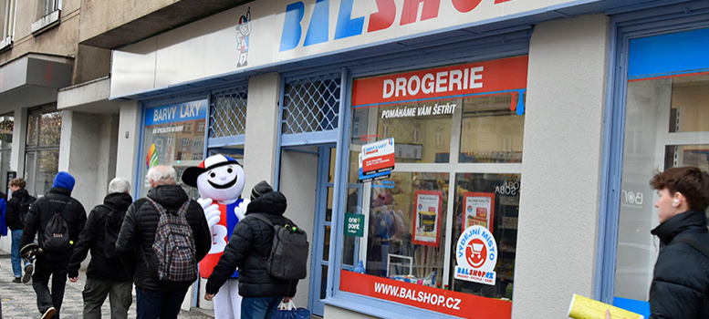 Nově otevřená prodejna na Letné