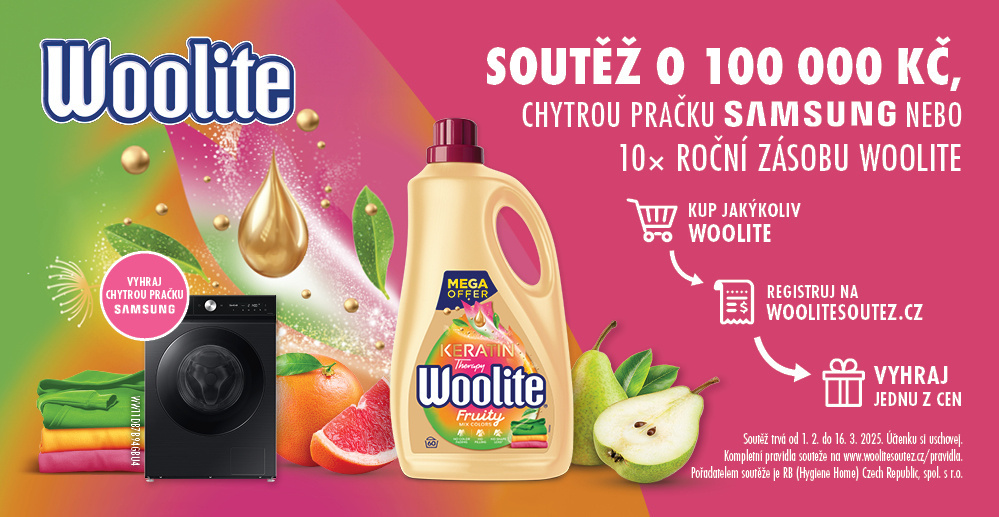Soutěž o 100 000 Kč s Woolite
