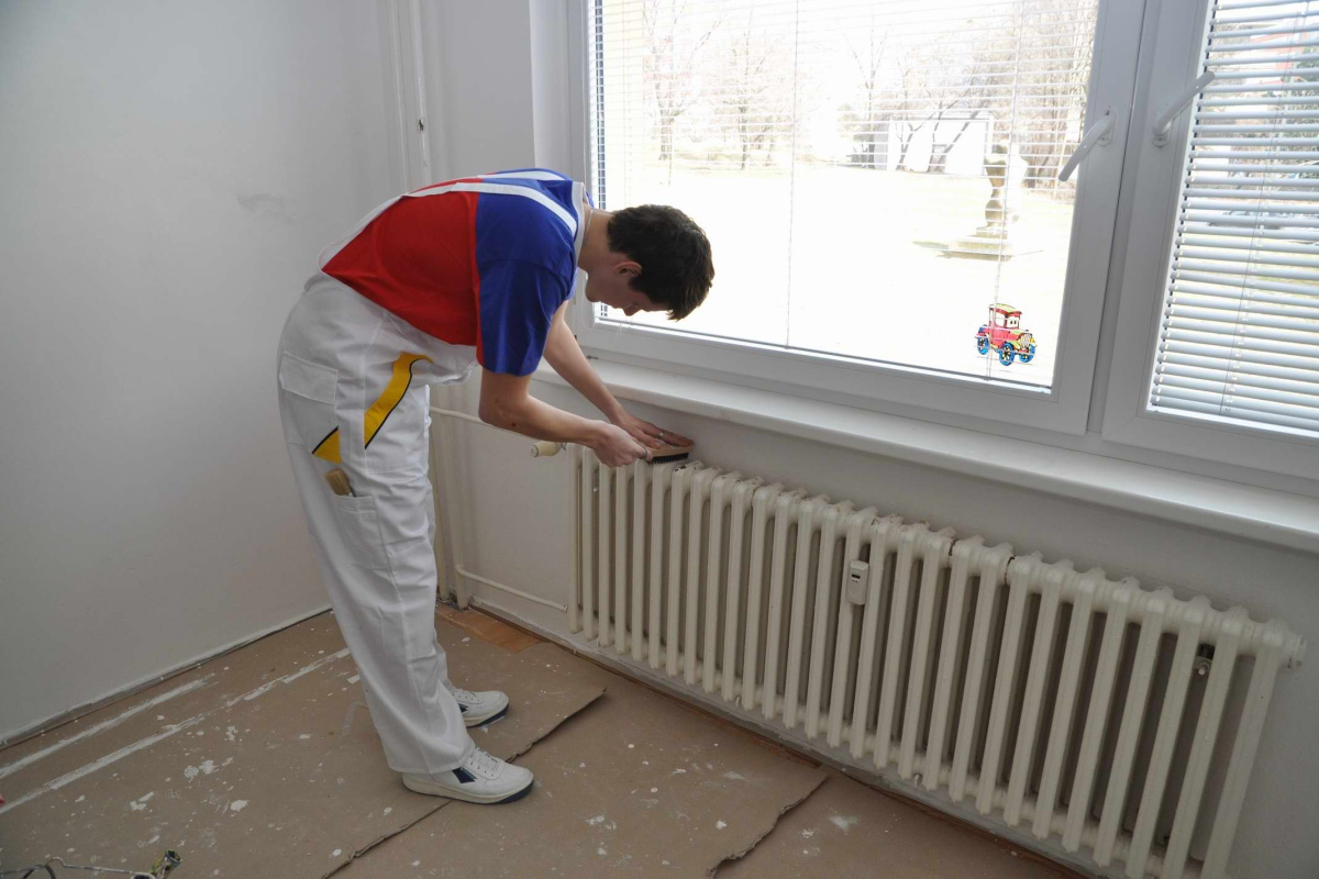 Barva na radiátory Radbal Profi pracovní postup