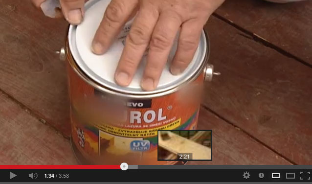 Nátěry podlahy pergoly  | video