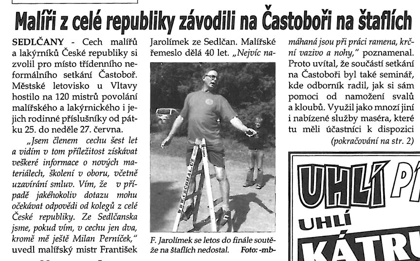 Setkání členů Cechu malířů a lakýrníků