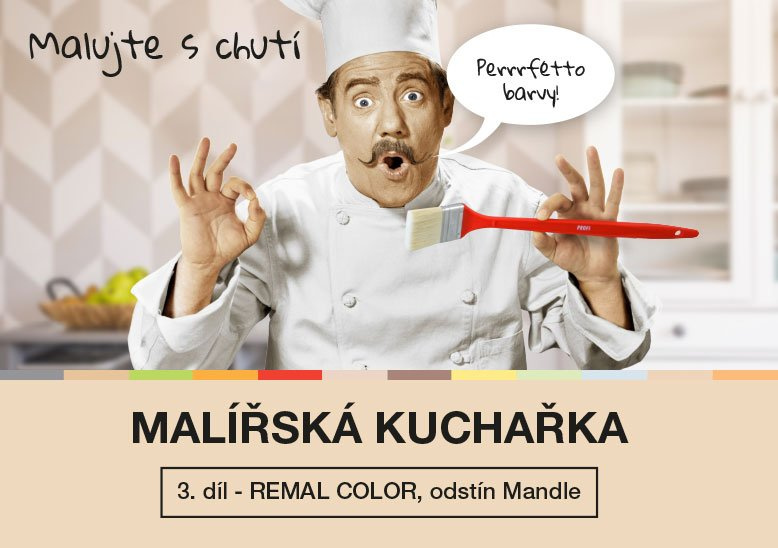 MALÍŘSKÁ KUCHAŘKA - 3. díl - REMAL COLOR, barva MANDLE