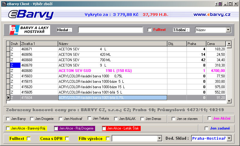 B2B - internetový prodej pro VelkoObchod