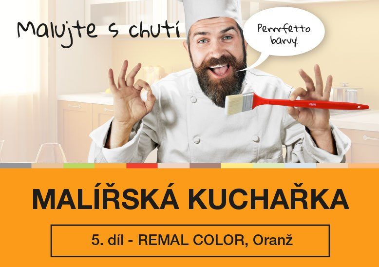 MALÍŘSKÁ KUCHAŘKA - 5. díl - REMAL COLOR, Oranž