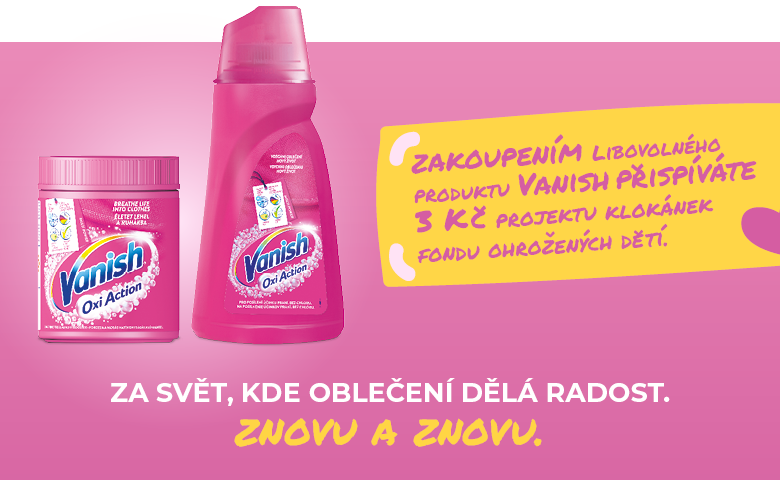 Radost z oblečení s výrobky Vanish... znovu a znovu!