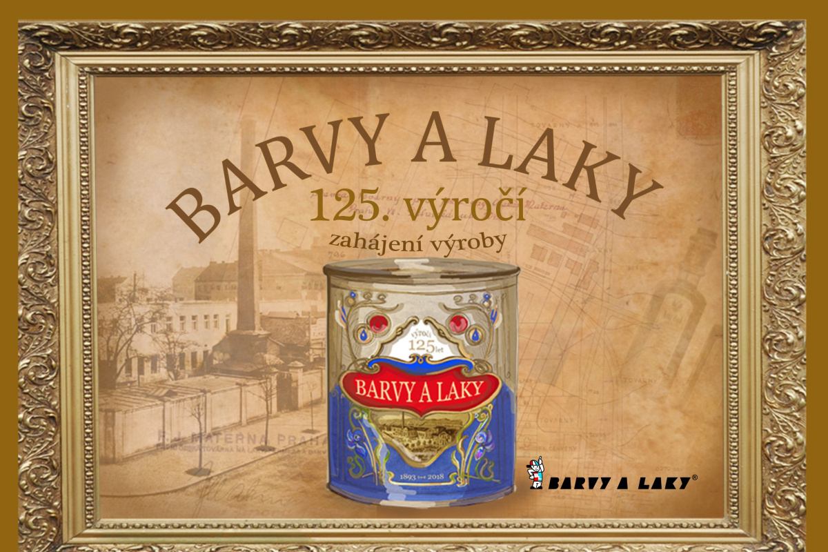 BARVY A LAKY  letos slaví 125. výročí od zahájení výroby.