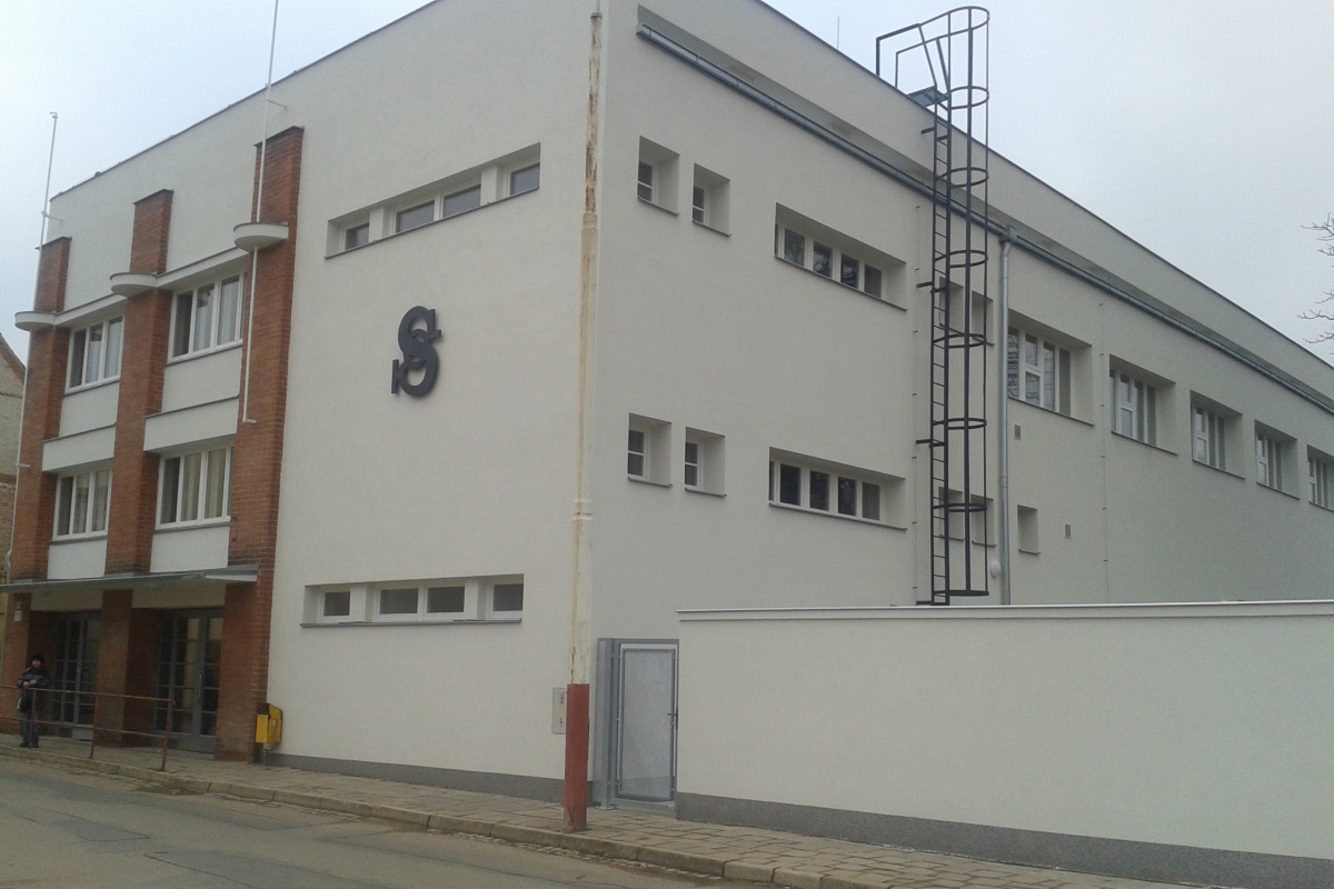 Rekonstrukce fasády Sokolovny v Moravském Krumlově