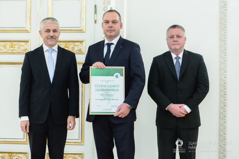 BARVY A LAKY TELURIA, s.r.o. získaly ocenění za dlouholeté držení značky Ekologicky šetrný výrobek