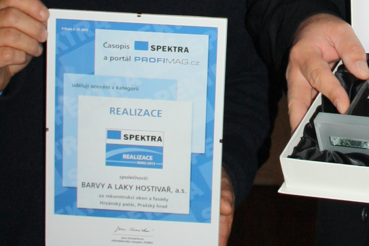Ocenění časopisu SPEKTRA v kategorii REALIZACE ROKU 2013