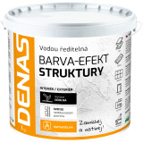 DENAS EFEKT STRUKTURY dekorativní vrchní barva, 0100 bílá, 1 kg