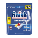Finish Quantum All in 1 Lemon Sparkle tablety do myčky, 60 ks