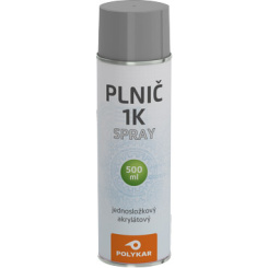 Polykar 1K plnič jednosložkový akrylátový ve spreji, šedý, 500 ml