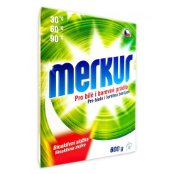 Merkur pro bílé i barevné prádlo, univerzální prací prášek, 600 g