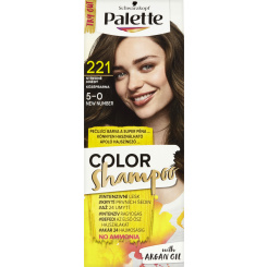 Schwarzkopf Palette Color Shampoo barva na vlasy 221 středně hnědá, 50 ml