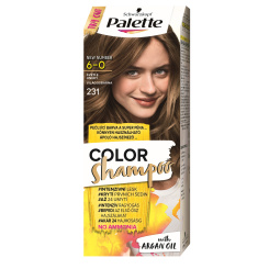 Schwarzkopf Palette Color Shampoo barva na vlasy 231 světle hnědá, 50 ml