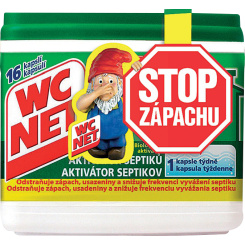 WC NET aktivátor septiků, 16 kapslí, 288 g