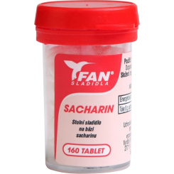 Fan sladidla, sacharin, stopní sladidlo, 160 tablet, 10 g