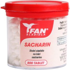 Fan sladidla, sacharin, stopní sladidlo, 800 tablet, 50 g