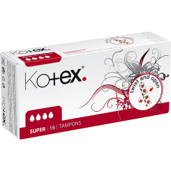 Kotex Super tampóny, 16 ks