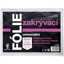 BALTOOL univerzální zakrývací fólie, 7 µ, 20 m², 4 × 5 m