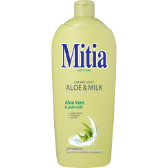 Mitia Aloe &amp; Milk tekuté mýdlo, náplň, 1 l