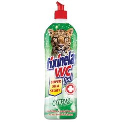 Fixinela Citrus Wc gel síla šelmy, WC čistič, 750 ml