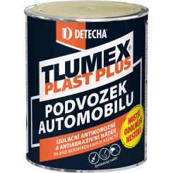 Tlumex Plast Plus antikorozní barva na auto a podvozek, černá, 0,9 kg