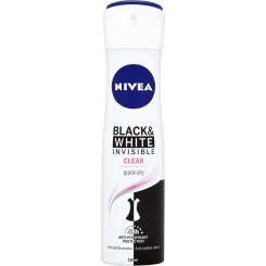 Nivea Black &amp; White Invisible Clear antiperspirant, 150 ml