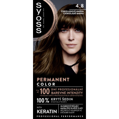 Syoss barva na vlasy, 4-8 Čokoládově Hnědý