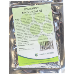 Privos vinné kvasinky univerzální, pro bílé odrůdy, 10 g