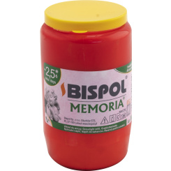 Bispol hřbitovní svíčka Memoria W03 olejová červená, 160 g