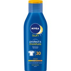 Nivea Sun Protect &amp; moisture OF 30 hydratační mléko na opalování, 200 ml