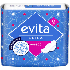 Evita Ultra Drainette, dámské vložky, 9 ks