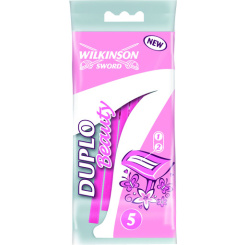 Wilkinson Sword Duplo Beauty jednorázové holítka, 2 břity, 5 ks