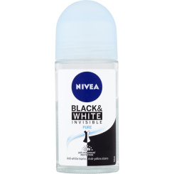 Nivea Black &amp; White Invisible Pure kuličkový antiperspirant, 50 ml