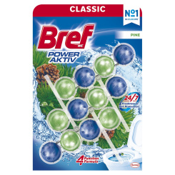 Bref WC blok Power Aktiv Pine, 3× 50 g