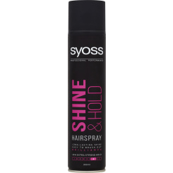 Syoss Shine &amp; Hold, lak na vlasy extra silná fixace 4, 300 ml