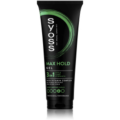 Syoss Max Hold Power gel pro uhlazené elegantní účesy, 250 ml
