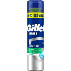 Gillette Series Shave Protection gel na holení, 200 ml, 20 % zdarma