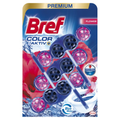 Bref Blue Aktive Fresh Flower, WC kuličky, 3 × 50 g